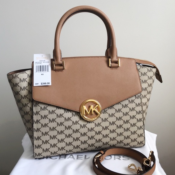 Michael Kors Handbags - NWT Michael Kors Hudson Satchel Large